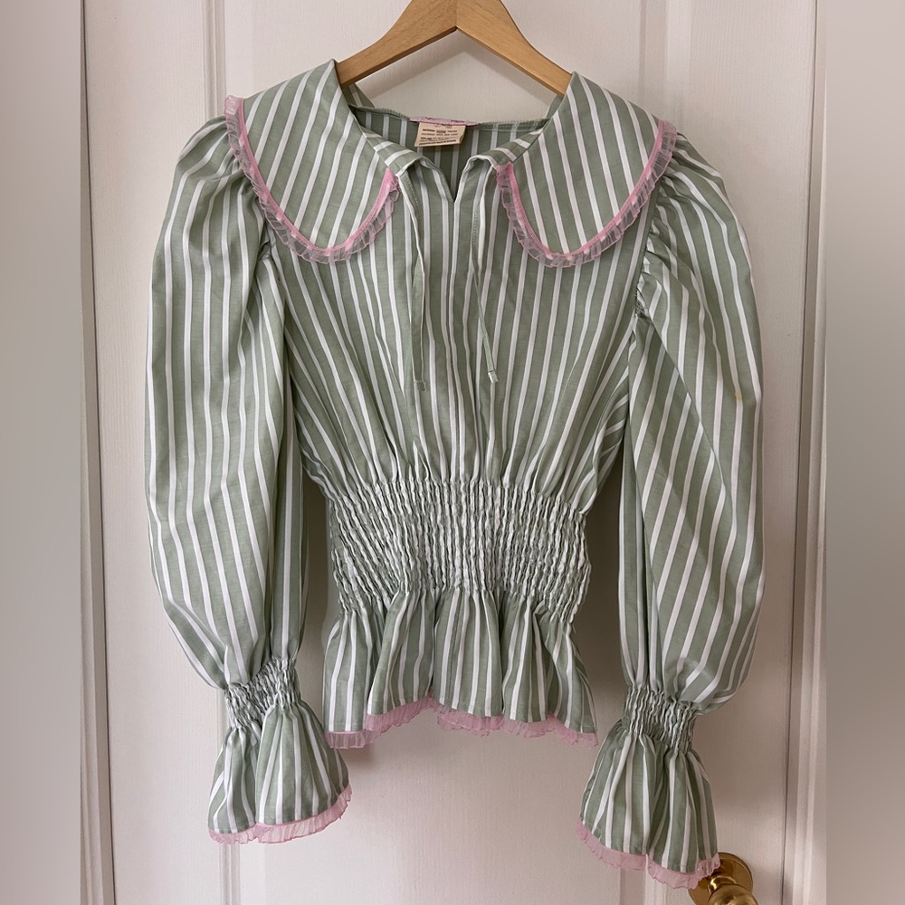 Dreamers Rebels Handmade striped collared shirt